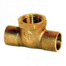 Legend Valve 302-358 - 1-1/4'' x 1-1/4'' x 3/4'' Sweat x Sweat x FNPT Tee, Cast Brass