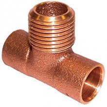 Legend Valve 302-363 - 1/2'' Sweat x Sweat x MNPT Tee, Cast Brass