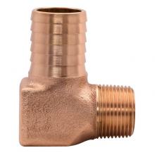 Legend Valve 312-064 - 1'' x 3/4'' Cast Bronze Reducing Hydrant Insert x MNPT Elbow