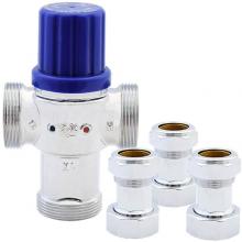 Legend Valve 115-253NLC - T-45NL Domestic Potable Water Thermostatic Mixing Valve with Compression Connections, Inlets inclu