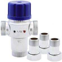 Legend Valve 115-273NLM - T-46NL Radiant Thermostatic Mixing Valve with MNPT Connections, Inlets include Integral Check Valv