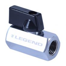 Legend Valve 101-341 - 1/4'' FNPT x FNPT Chrome Plated Brass Mini Ball Valve