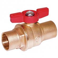 Legend Valve 101-633 - 1/2'' S-1001T Forged Brass Full Port Ball Valve, Tee Handle