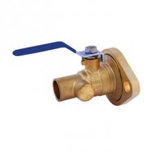 Legend Valve 101-296 - 1-1/4 S2011RFLG Forged Brass Isolation Ball Valve with Rotating Flange, Sweat x Flange w/o Purge