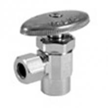 Legend Valve 114-113NL - 1/2 SWT x 3/8'' OD S-581 No Lead Chrome Brass Angle Multi-Turn Stop Valve (R-19)