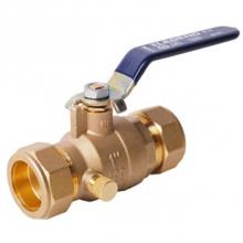 Legend Valve 101-435NL - 1'' T-2002NL No Lead, DZR Forged Brass Ball Valve, Compression Ends and Drainable