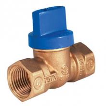 Legend Valve 102-615 - 1'' T-3001 Forged Brass Gas Valve, Tee Handle, Mass. Code Gas Ball Valve