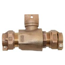 Legend Valve 314-217NL - 1-1/2'' T-5300NL No Lead Bronze Pack Joint (CTS) x Pack Joint (CTS) Curb Stop