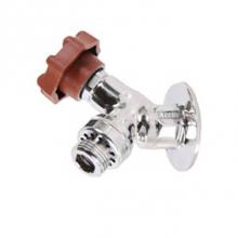 Legend Valve 107-451 - 1/2'' T-459CP Chrome Brass Commerial Ball Valve Sillcock w/ Softouch Handle & Key