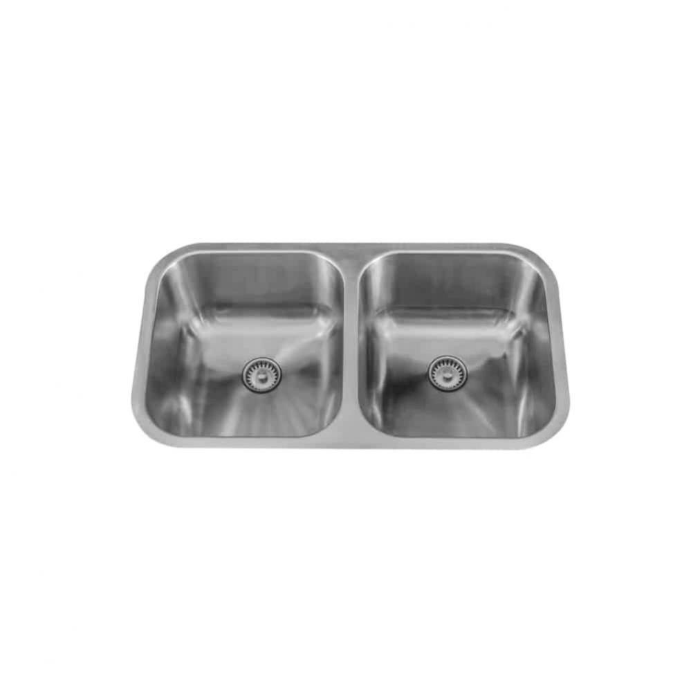 Undermount Double Bowl 32-3/8'' x 18-1/4'' x 9''