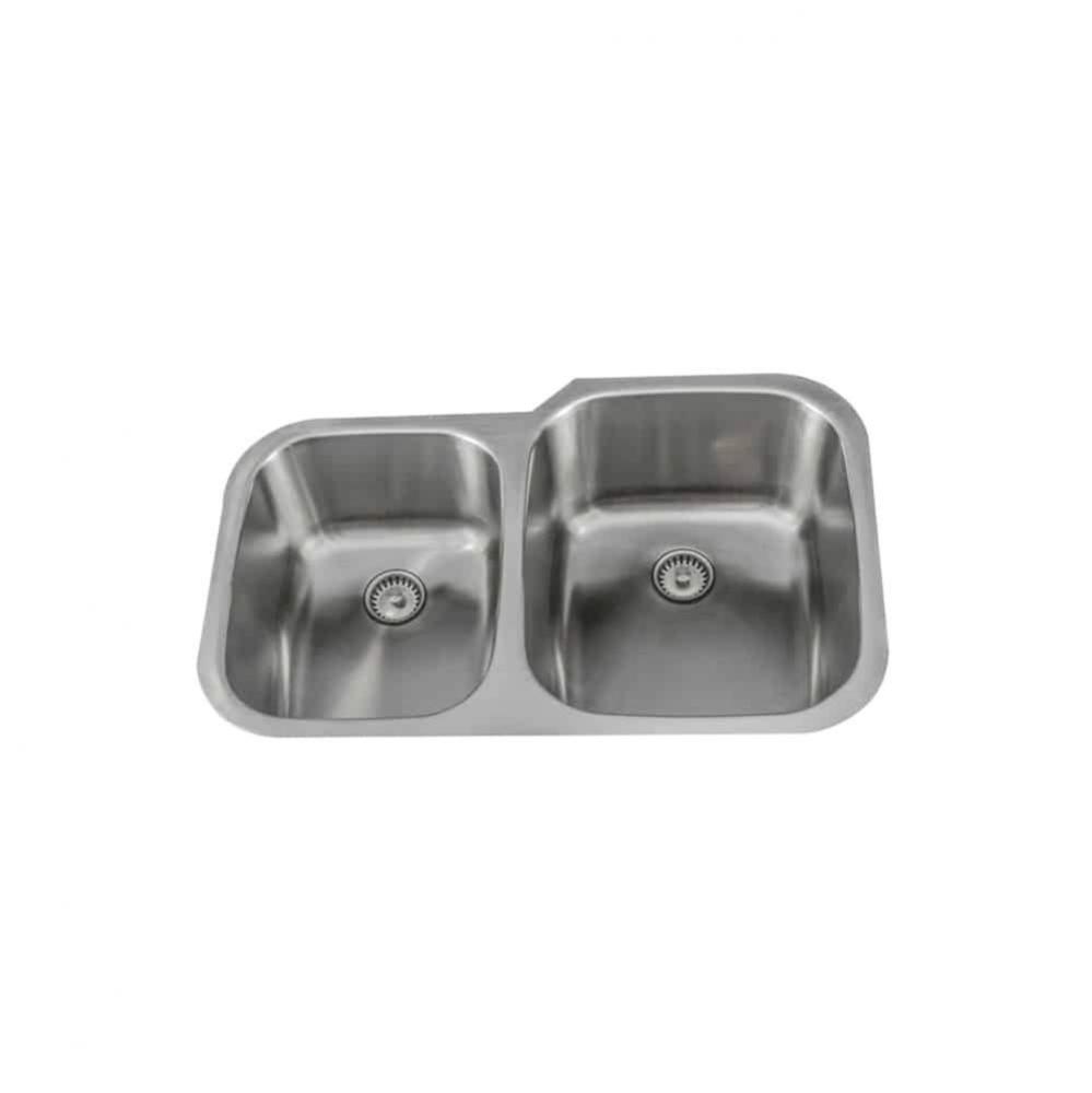 Undermount Double Bowl 31-5/8'' x 20-3/4'' x 9/8''