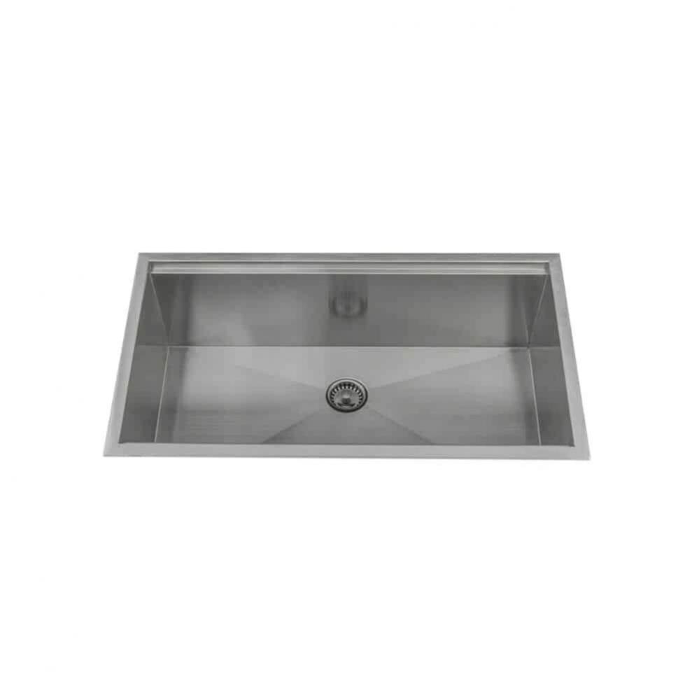 Undermount Single Bowl Ledge Sink 33'' x 19'' x 10''