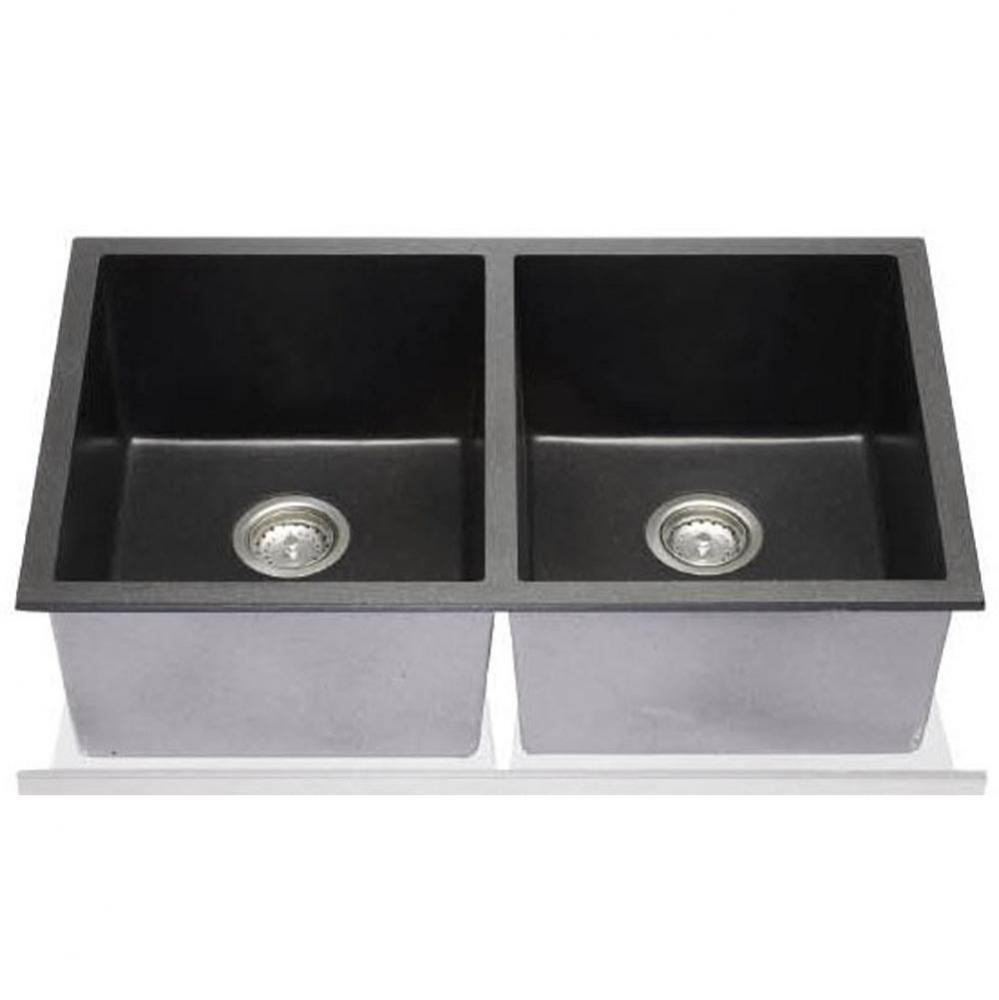 NOVAGRANITE® Composite Black Kitchen Sink 32''