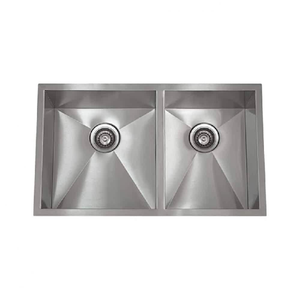 S-SS-D3118-0Ri-16 / Zero Radius Kitchen Sink 31'' X 18'' X 9''