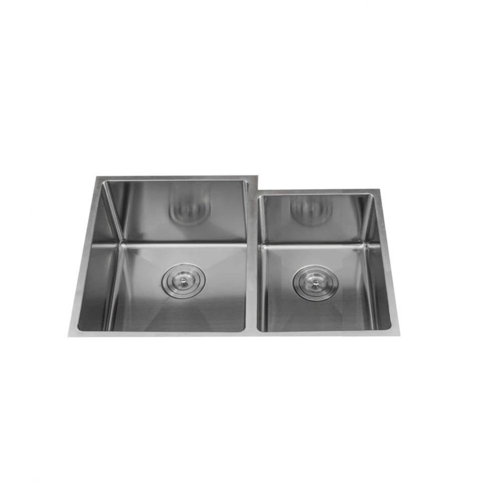 S-SS-D3120L-14Ri-16 / 1/4'' Radius Kitchen Sink 31'' X 20'' X 9/8&ap