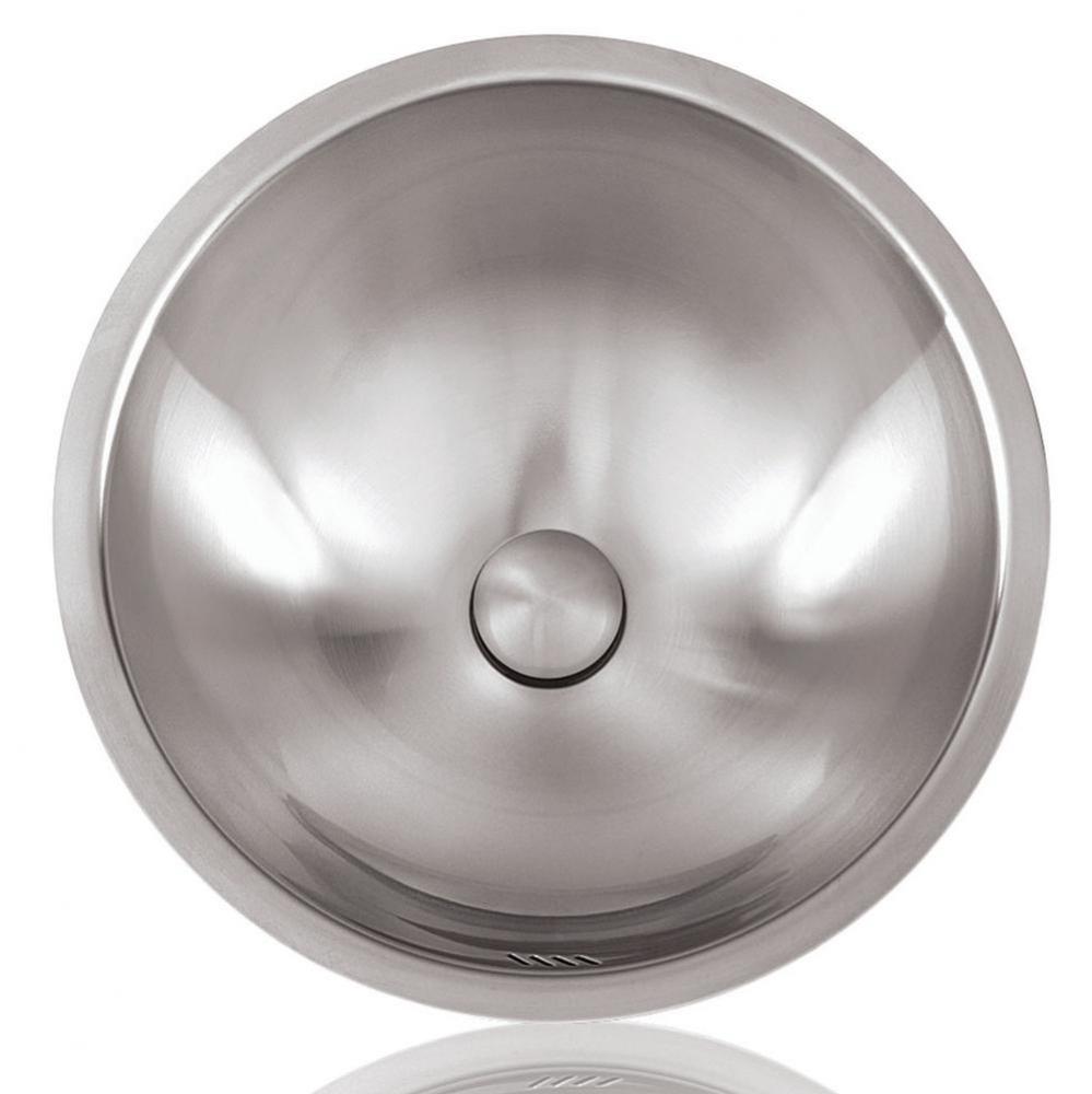 Stainless Steel Round 18 Gauge Undermount/Top Mount Bathroom Sink