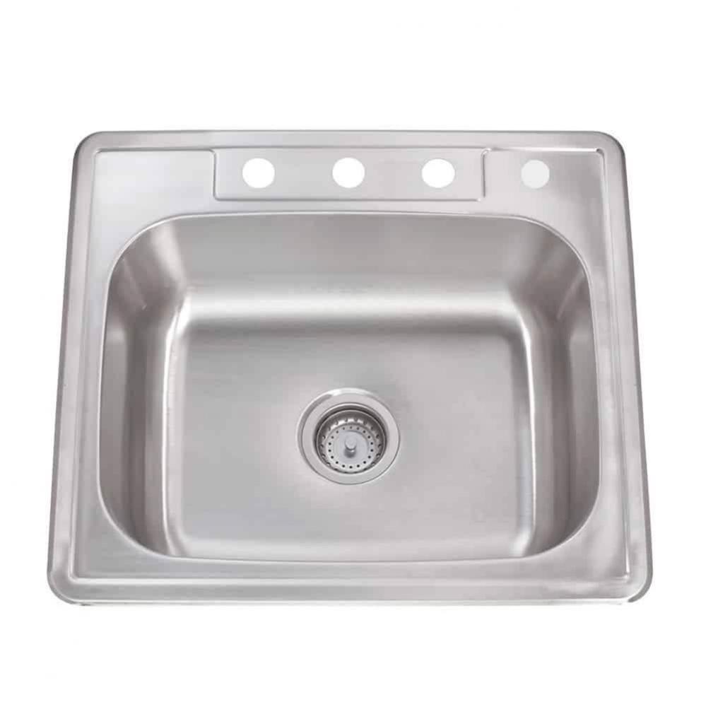 SS-TM-25622-4H / Drop In Kitchen Sink 25'' X 22'' x 6''