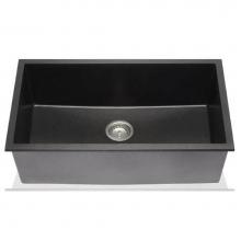 Lenova NG-01BK - NOVAGRANITE® Composite Black Kitchen Sink 32''