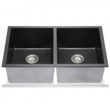 Lenova NG-02BK - NOVAGRANITE® Composite Black Kitchen Sink 32''
