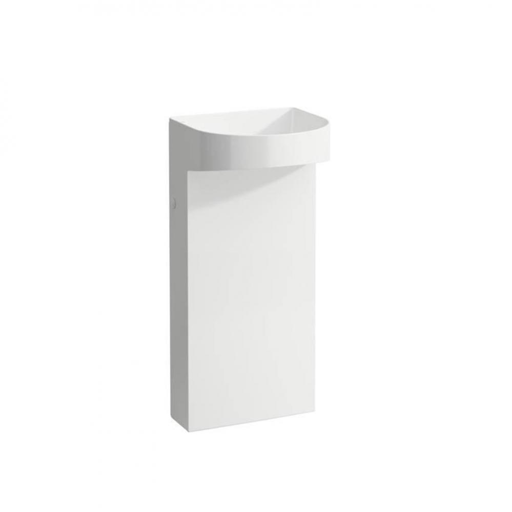 Floorstanding washbasin, 410 x 380 x 900, without tap bank, without overflow, SaphirKeramik, White
