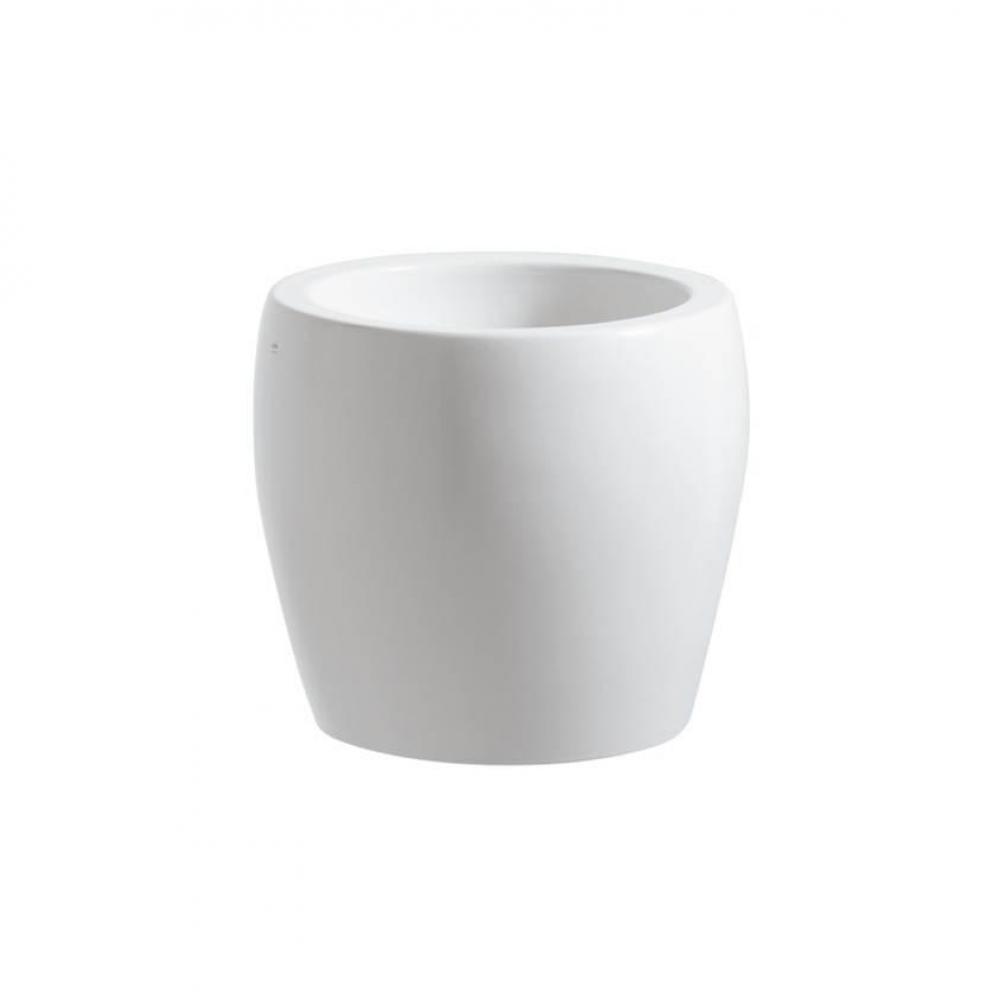 ILBAGNOALESSI One washbasin bowl half TAM TAM  (450x450mm), with integrated pedestal, incl. mounti