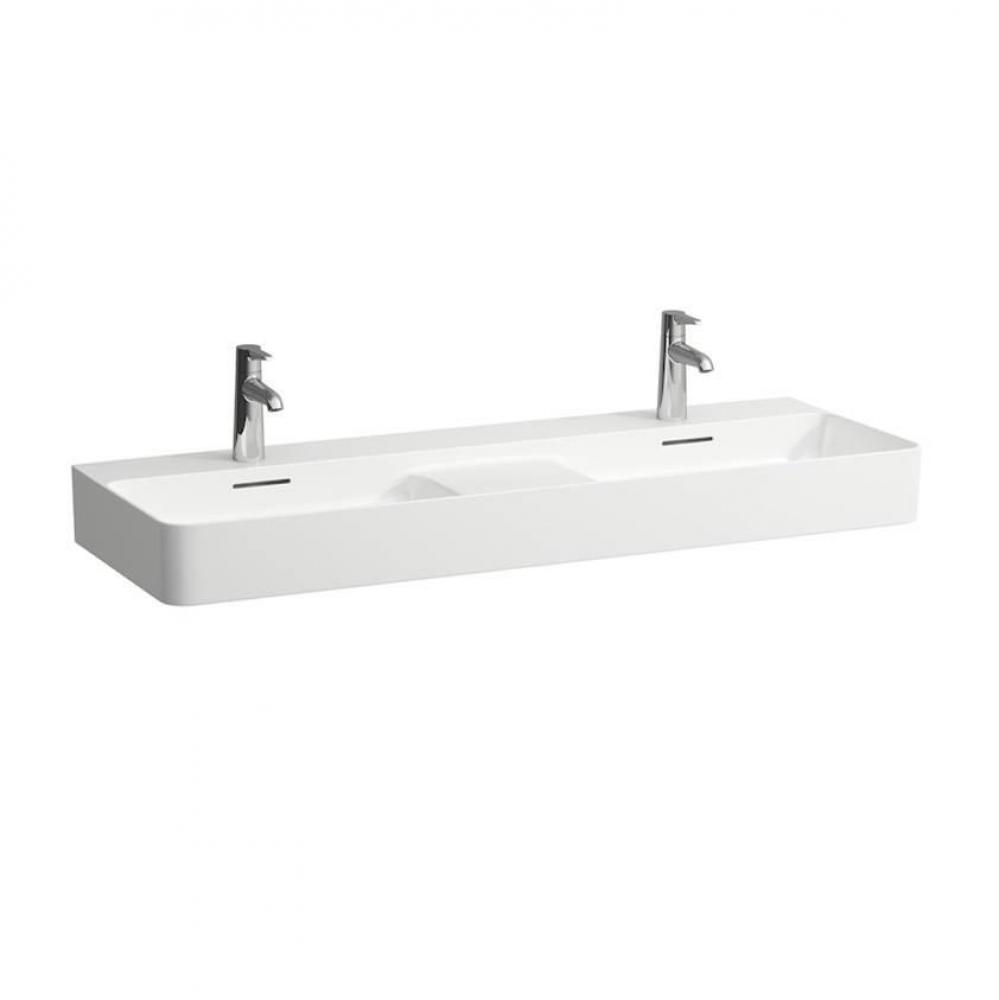 Double washbasin, with semi-wet area