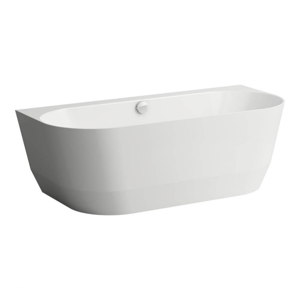 Bathtub, back-to-wall version, incl. feet for bathtub