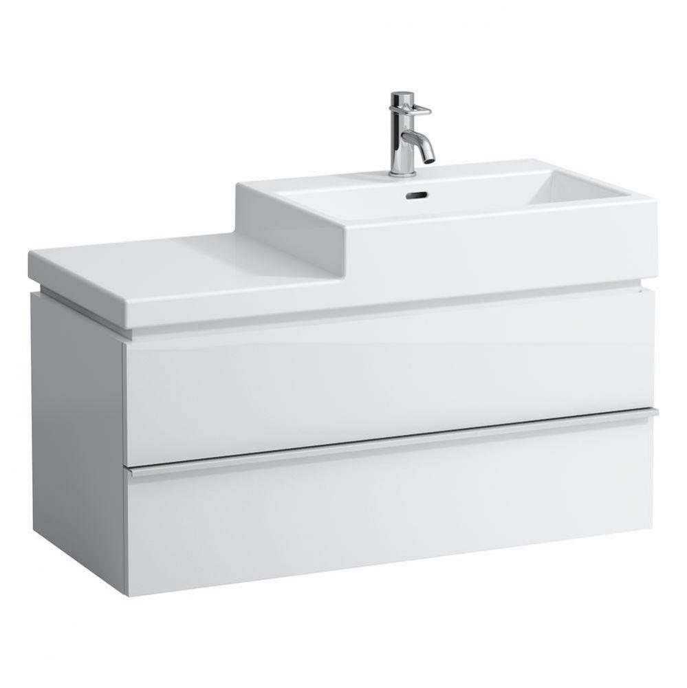 Vanity unit, 2 drawers, matches washbasins 818437, 818431, 818433