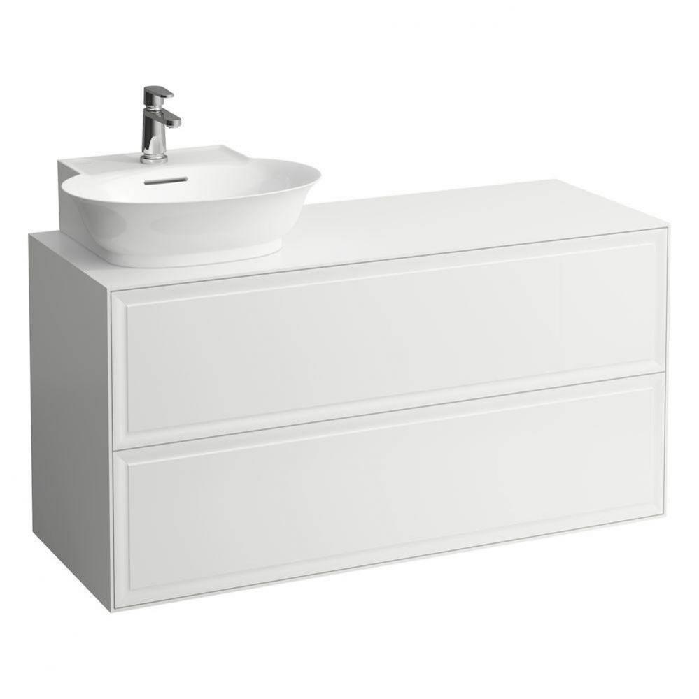 Drawer element Only, 2 drawers, cut-out left, matches small washbasin 816854