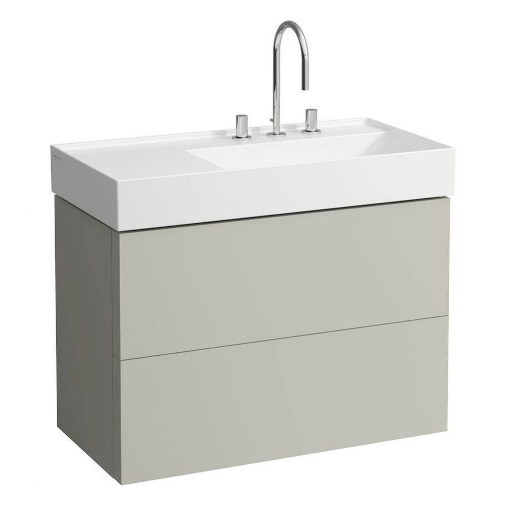 Vanity Only with two drawers for washbasin shelf left 810339 (incl. organiser)