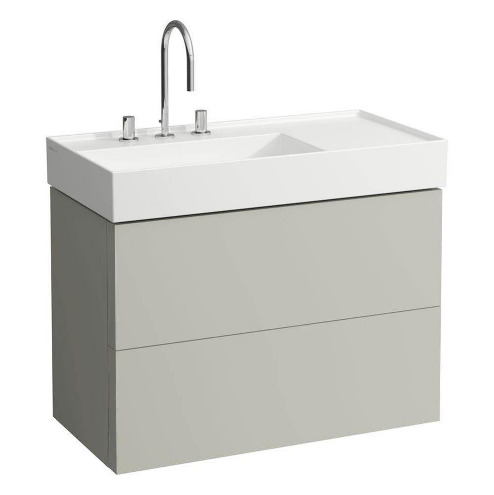 Vanity Only with two drawers for washbasin shelf right 810338 (incl. organiser)