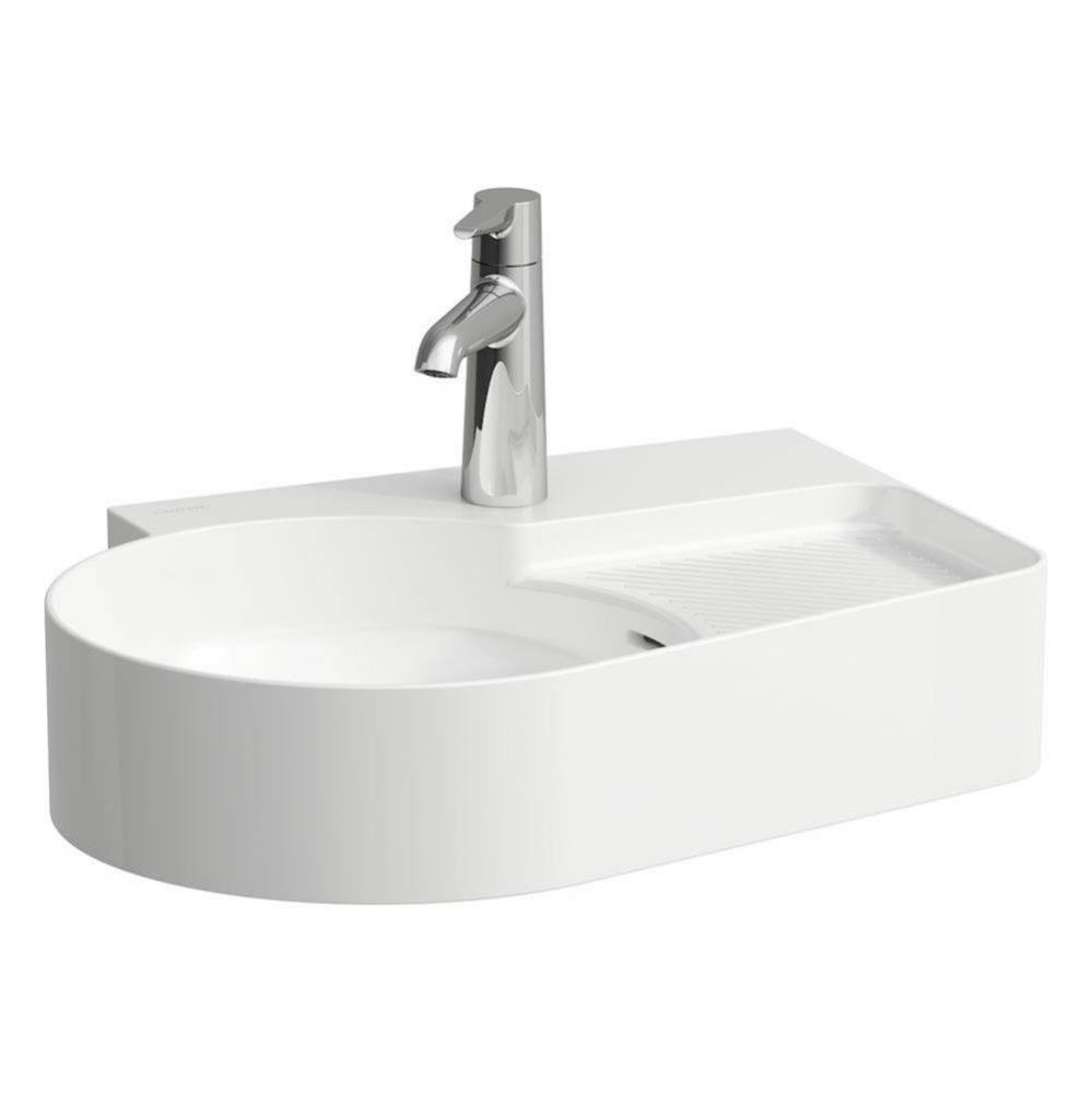 Small Countertop and Wall Mouned Washbasin with ground bottom