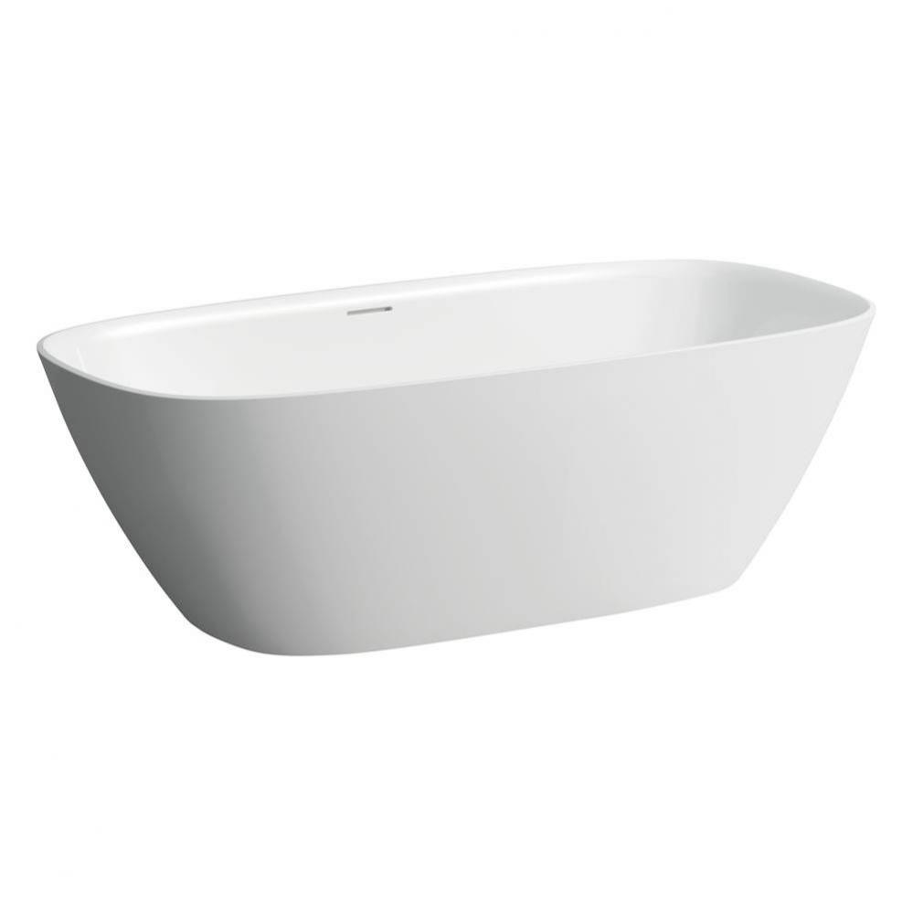 Freestanding bathtub, made of Sentec solid surface, Matte Satin finish