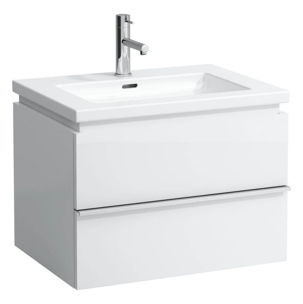 Vanity Only, with 2 drawers, incl. drawer organizer, matching washbasin 816431
