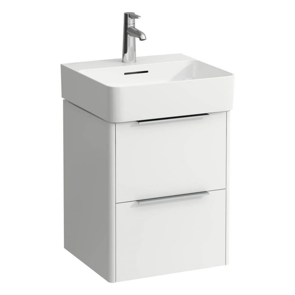 Vanity Only, with 2 drawers, incl. drawer organizer, matching small washbasin 815281