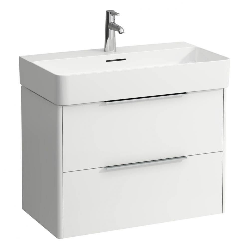 Vanity Only, with 2 drawers, incl. drawer organizer, matching washbasin 810285