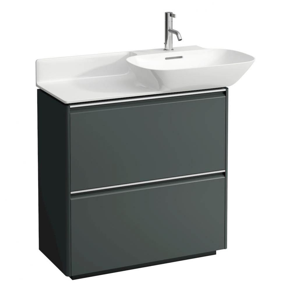 Vanity Only, with 2 drawers, matching countertop washbasins 813301/2
