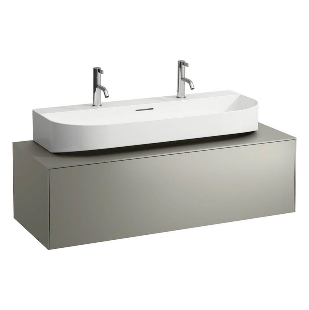 Drawer element Only, 1 drawer, matching washbasin undersurface ground 816347, centre cut-out Nero