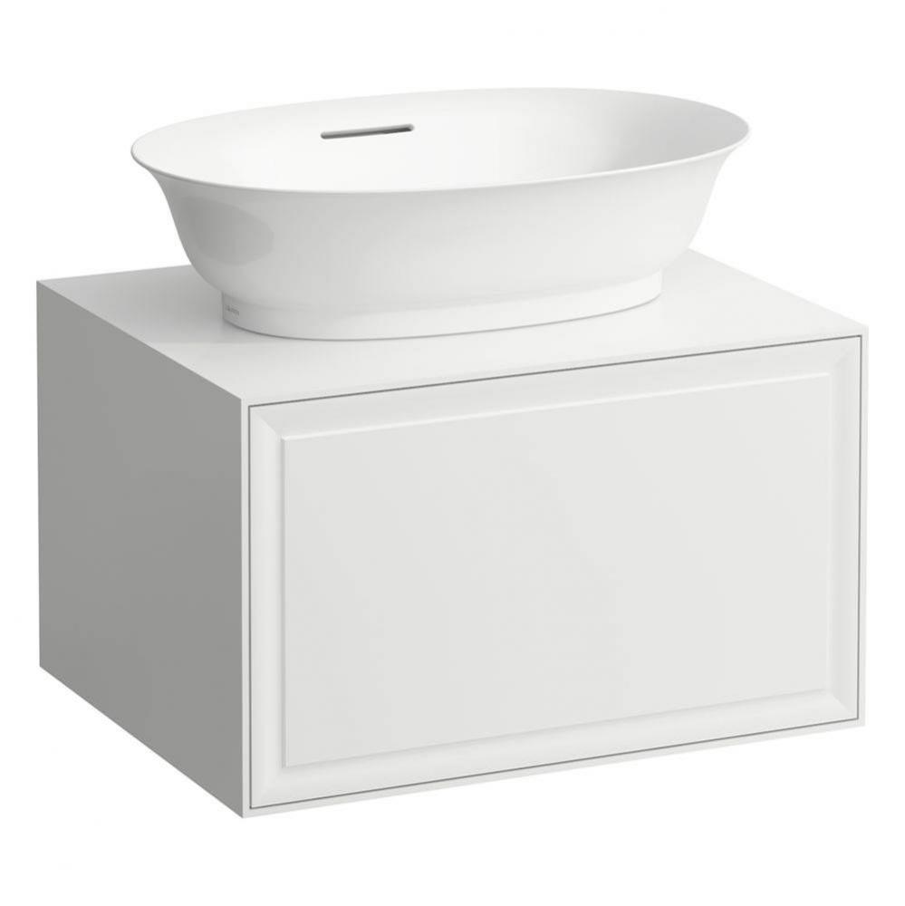 Drawer element Only, 1 drawer, with centre cut-out, matches bowl washbasins 812852, 812854