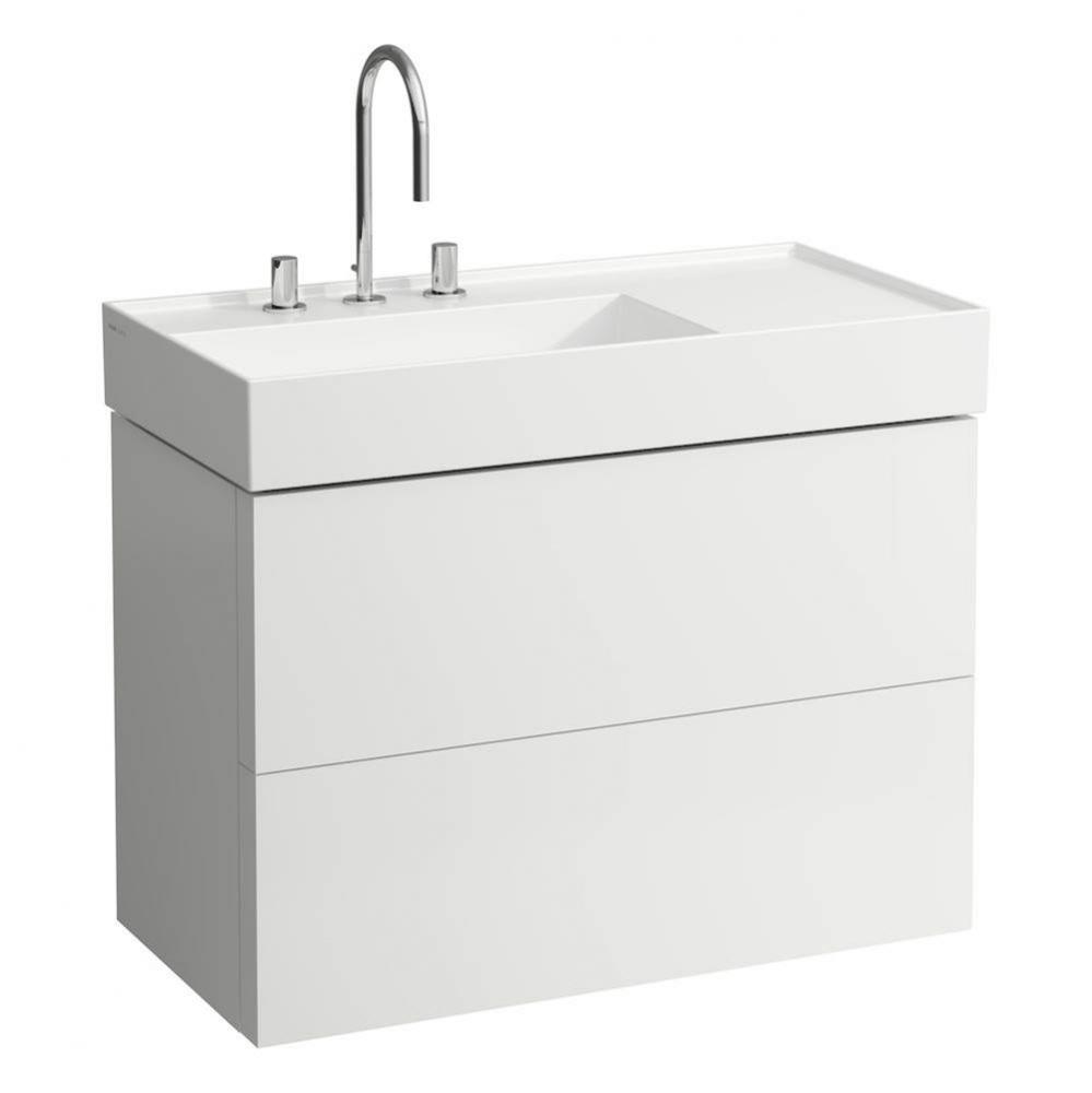 Vanity Only with two drawers for washbasin shelf right 810338 (incl. organiser)