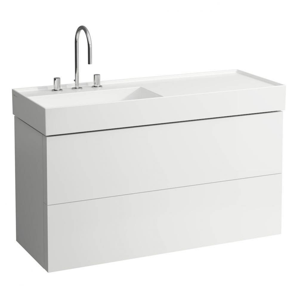 Vanity Only with two drawers for washbasin shelf right 813332 (incl. organiser)