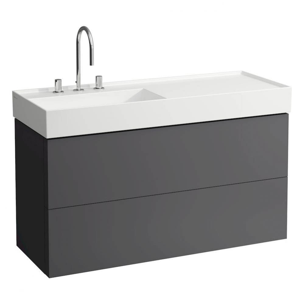 Vanity Only with two drawers for washbasin shelf right 813332 (incl. organiser)