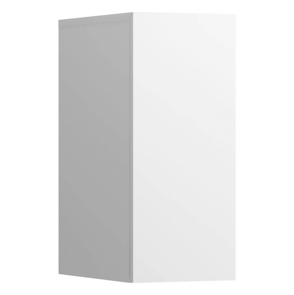 Side element with 1 door, door hinge left, 1 wooden shelf, for Kartell by Laufen Slim-Packs