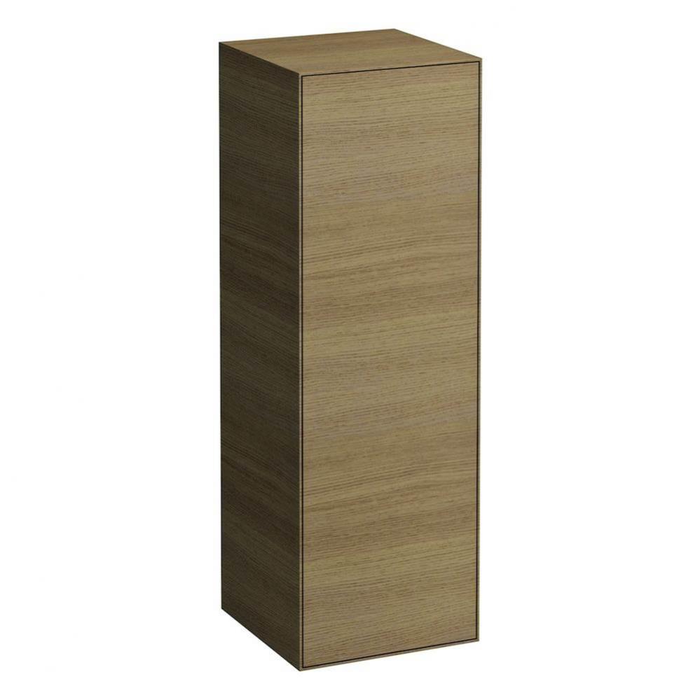 Medium cabinet, 1 door, left or door hinge right, with 2 wooden shelves, lacquered surface veneer
