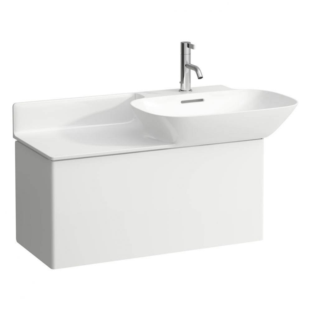 Vanity unit made of aluminum, 1 drawer, aluminum, matching washbasins 813301, 813302
