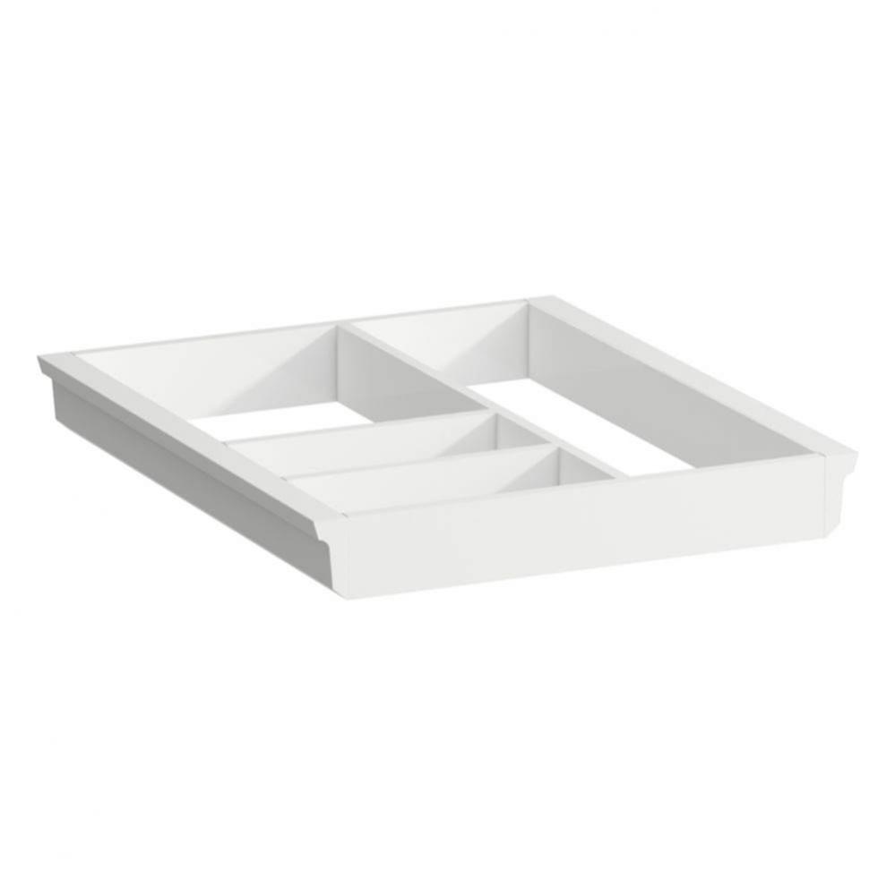 Organizer ''big'', for drawer element and trolley, painted matte white