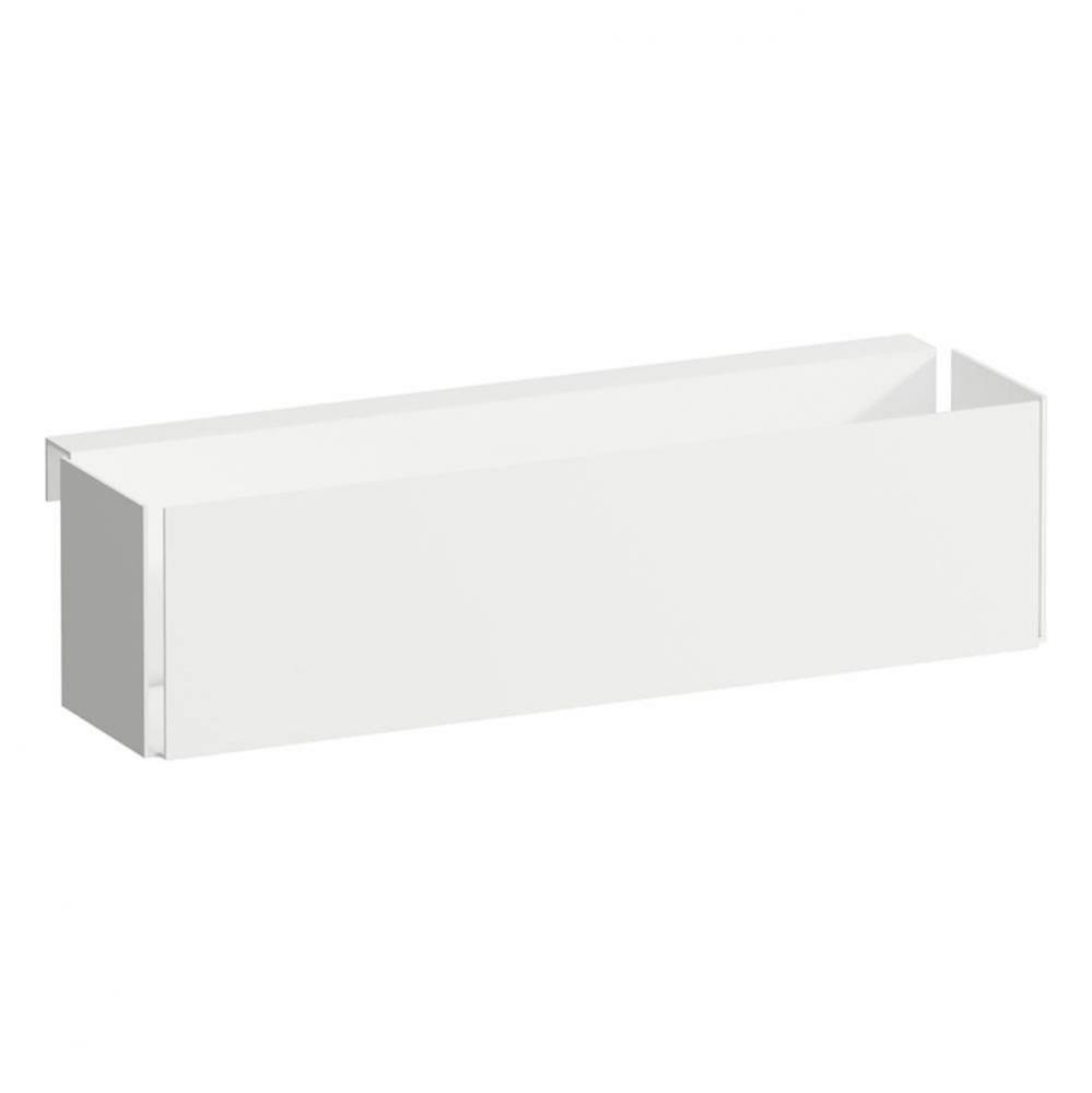 Hanging box for internal drawer shelf, powder-coated matte white, matching 425401