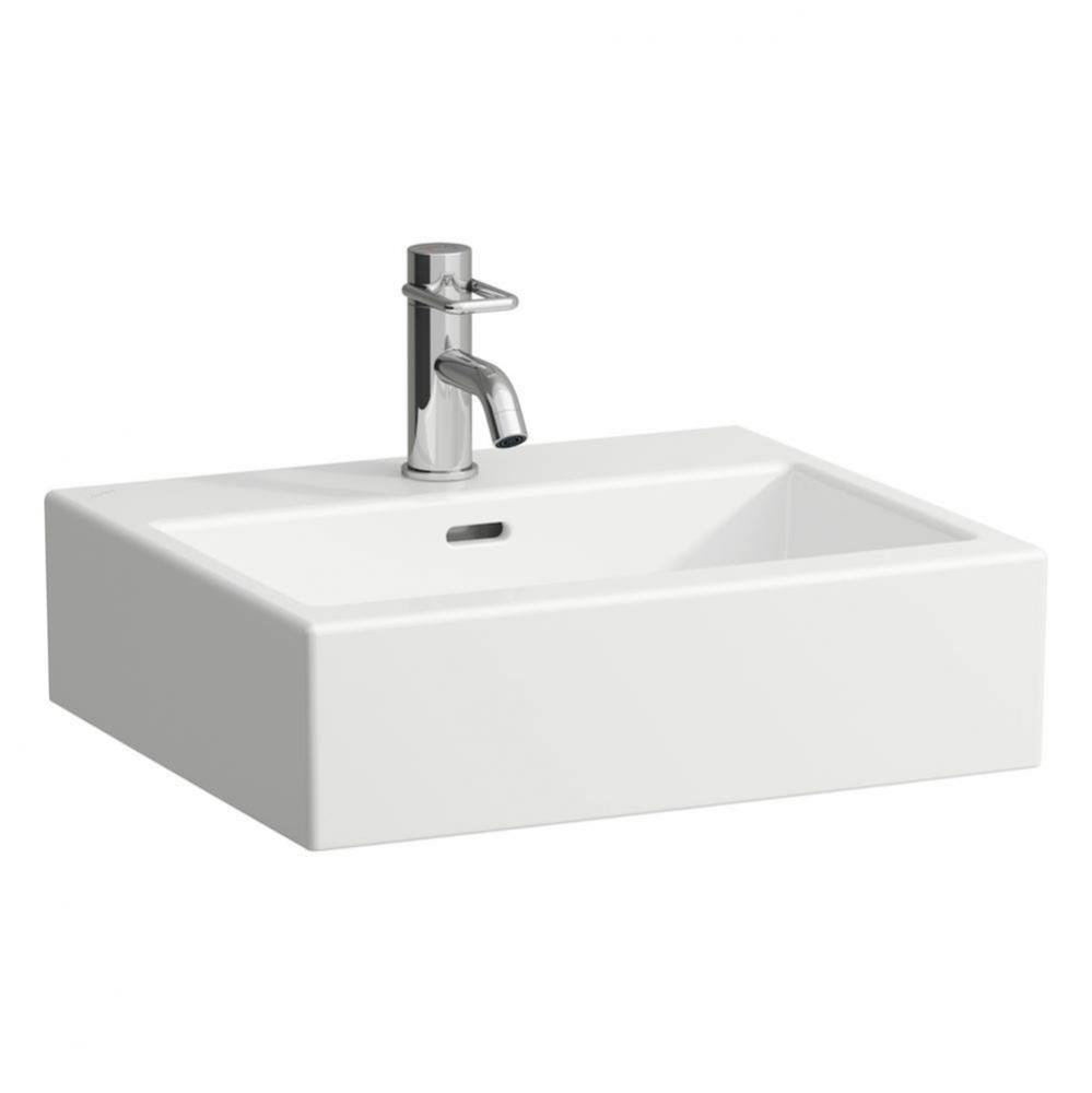 Bowl washbasin, with tap bank