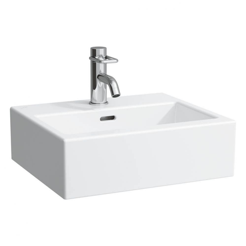 Small washbasin, wall mounted