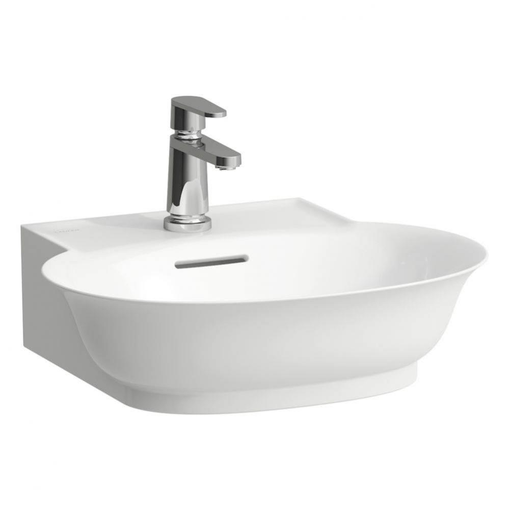 Small Washbasin, wall mounted - Optional ceramic drain & cover